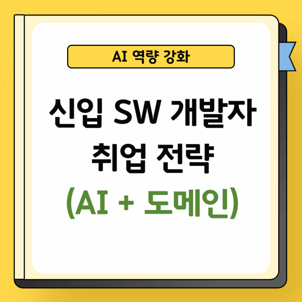 신입 SW 개발자 취업 전략