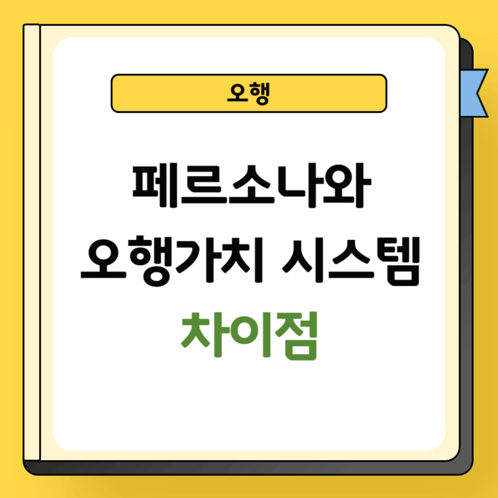 페르소나와 오행가치시스템