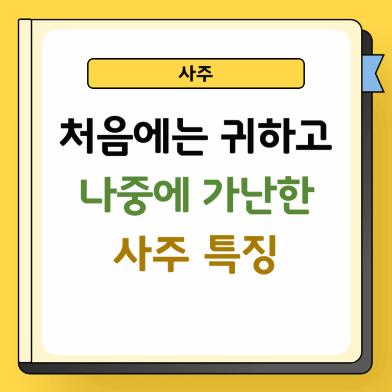 선부후빈 사주