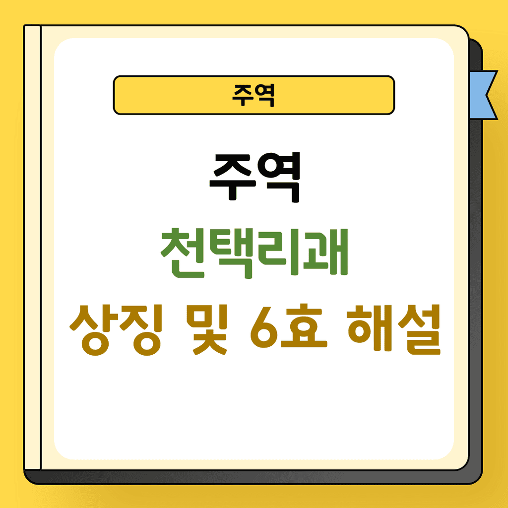 주역 천택리괘 상징 및 6효 해설